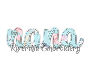 Raggy Applique Nana Machine Embroidery Design