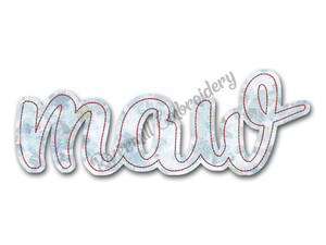Raggy Applique Maw Machine Embroidery Design