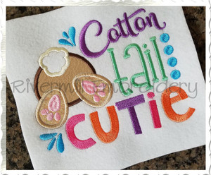 Cotton Tail Cutie Machine Embroidery Design