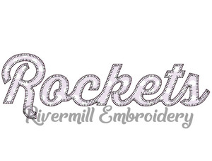 Rockets Blanket Stitch Machine Embroidery Design