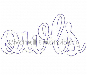 Raggy Applique Owls Machine Embroidery Design