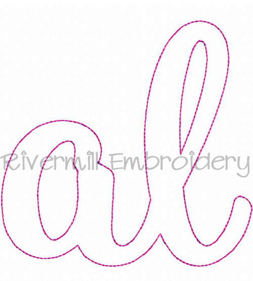 Raggy Applique Alabama "al" Machine Embroidery Design