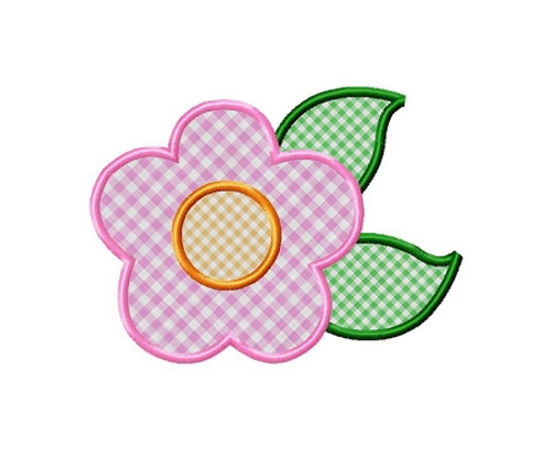 Applique Flower Machine Embroidery Design