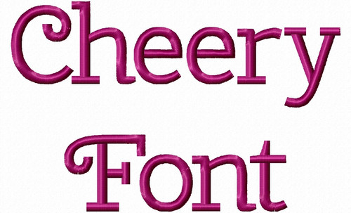 Cheery Machine Embroidery Font Alphabet