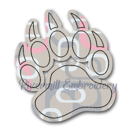 Mini Paw Print Machine Embroidery Design