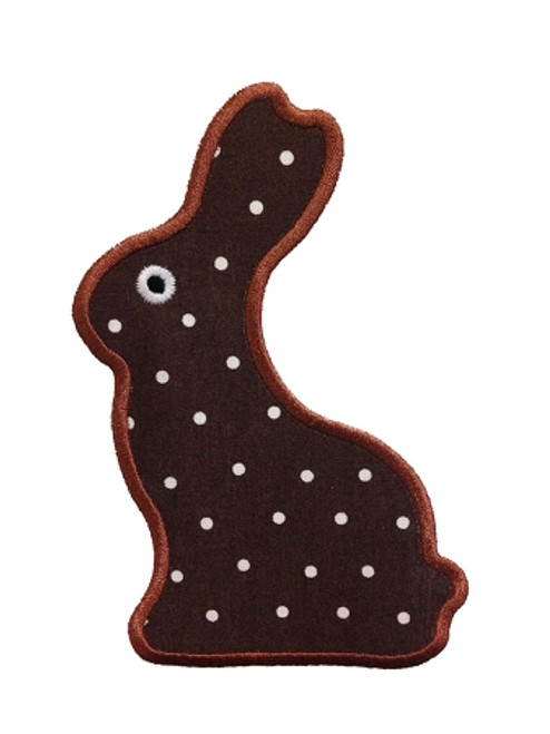 FREE Chocolate Bunny Applique Machine Embroidery Design