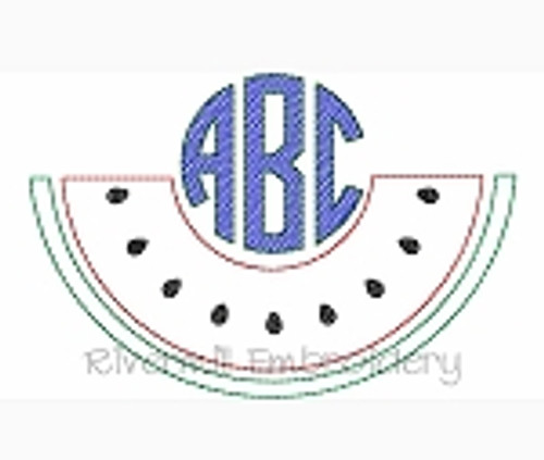 Download Watermelon Raggy Applique Monogram Frame Machine ...