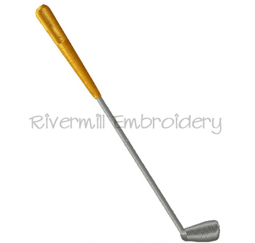 Single Golf Club Machine Embroidery Design