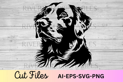 Labrador Retriever Dog SVG AI EPS Cut File