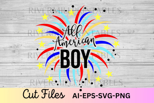All American Boy SVG EPS DXF Cut File