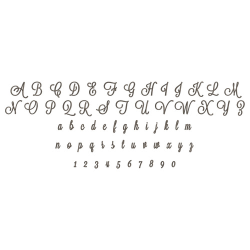 Small Anna Script Machine Embroidery Font Alphabet - Rivermill Embroidery