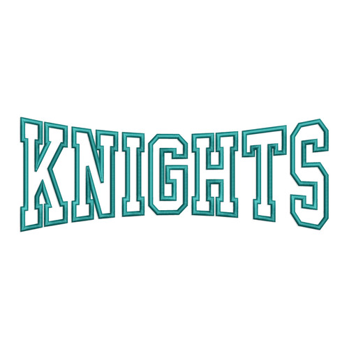 Knights Applique Machine Embroidery Design