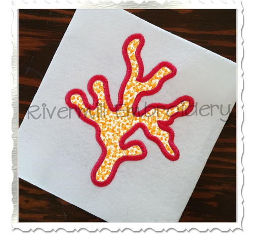 Applique Coral Machine Embroidery Design