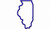 Applique State of Illinois Machine Embroidery Design