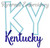 Zig Zag Applique Kentucky KY Machine Embroidery Design