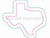 Raggy Double Applique State of Texas Machine Embroidery Design