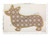 Applique Corgi Dog Silhouette Machine Embroidery Design
