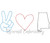 Raggy Applique Peace Love Alabama Machine Embroidery Design