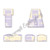 Raggy Applique Split LA Louisiana Machine Embroidery Design