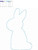 Raggy Bunny Silhouette Applique Machine Embroidery Design