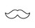 Mustache Applique Machine Embroidery Design