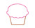 Cupcake Applique Machine Embroidery Design