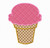 Ice Cream Cone Applique Machine Embroidery Design