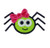 Applique Spider With Bow Halloween Machine Embroidery Design