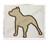 Applique Pit Bull Dog Silhouette Machine Embroidery Design