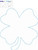 Four Leaf Clover Raggy Applique Machine Embroidery Design