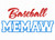 Baseball Memaw Applique Machine Embroidery Design