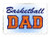 Basketball Dad Applique Machine Embroidery Design