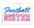 Football Sister Applique Machine Embroidery Design