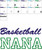 Basketball Nana Applique Machine Embroidery Design