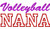 Volleyball Nana Applique Machine Embroidery Design