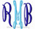Custom Classic Script Monogram Machine Embroidery Design