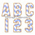 Varsity San Serif Applique Machine Embroidery Alphabet