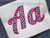 Lobster Applique Satin w/ Bean Stitch Machine Embroidery Alphabet