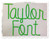 Taylor Machine Embroidery Font Alphabet