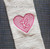 4x4 Size Heart Shaped Embossed Monogram Machine Embroidery Alphabet