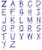 Shelley Machine Embroidery Font Alphabet