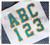 2 Color Varsity Style Machine Embroidery Alphabet