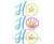 Ho Ho Ho With Sea Shells Christmas Applique Machine Embroidery Design