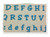 Small Mini Jester Machine Embroidery Font Alphabet - 1/2" & 3/4"