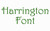 Harrington Machine Embroidery Font