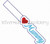 Heart Mummy In The Hoop Snap Tab Key Fob Machine Embroidery Design
