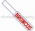 Broncos In The Hoop Snap Tab Key Fob Machine Embroidery Design