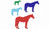 Small Horse Silhouette Machine Embroidery Design