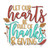 Let Our Hearts Be Full Of Thanks & Giving Thanksgiving Machine Embroidery Design