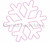 Raggy Applique Snowflake Machine Embroidery Design